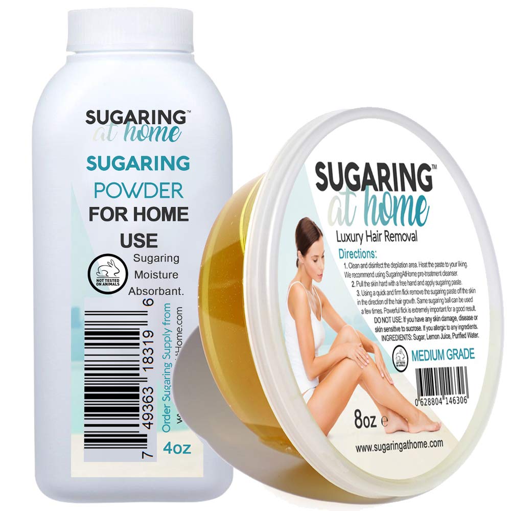 Sugaring Paste for bikini, Braizlian, Arms, legs Set with Sugaring Drying Powder Beauty and Personal Care Sugaring