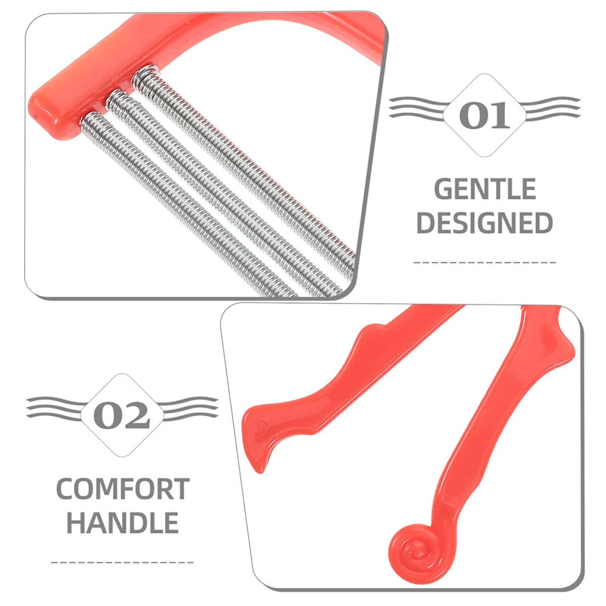 GALPADA 2pcs Spring Facial Hair Remover for Women Manual Handheld Epilator Coil Tool for Face Upper Lip Chin Cheeks Efficient Hair Removal Smooth Beauty and Personal Care GALPADA