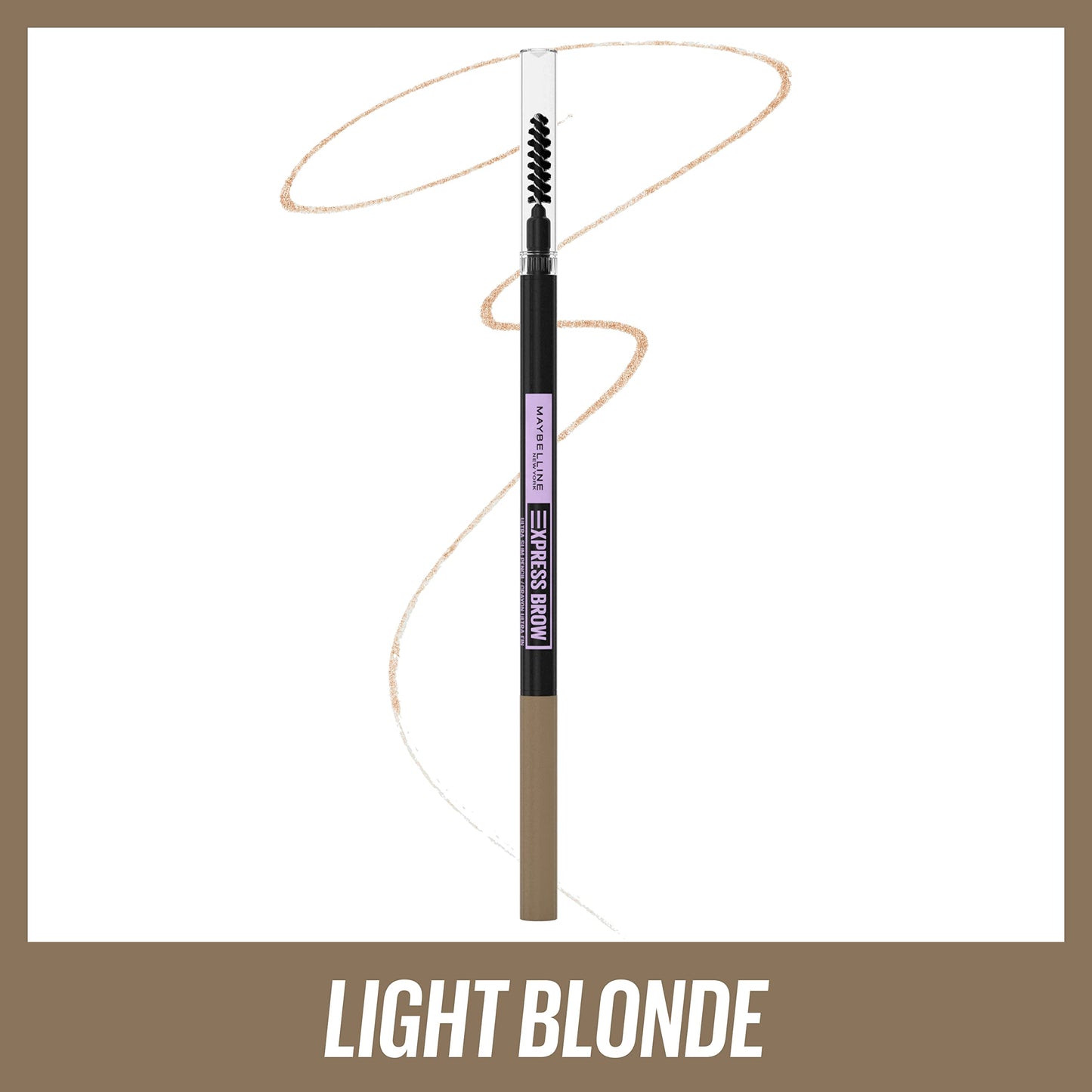 Maybelline Brow Ultra Slim Defining Eyebrow Makeup Mechanical Pencil With 1.55 MM Tip And Blending Spoolie For Precisely Defined Eyebrows, Light Beauty & Personal Care MAYBELLINE