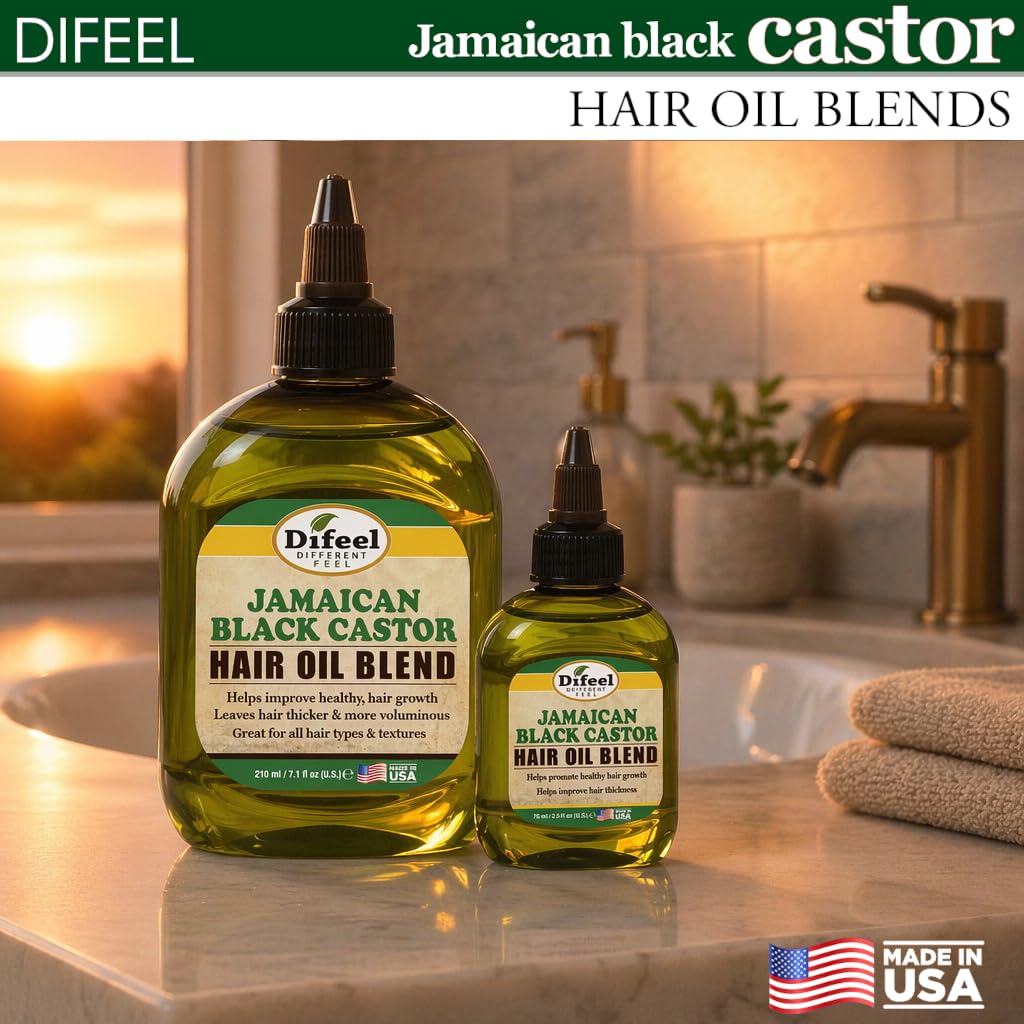 Difeel Jamaican Black Castor Hair Oil Blend 7.1 oz. Beauty and Personal Care Difeel