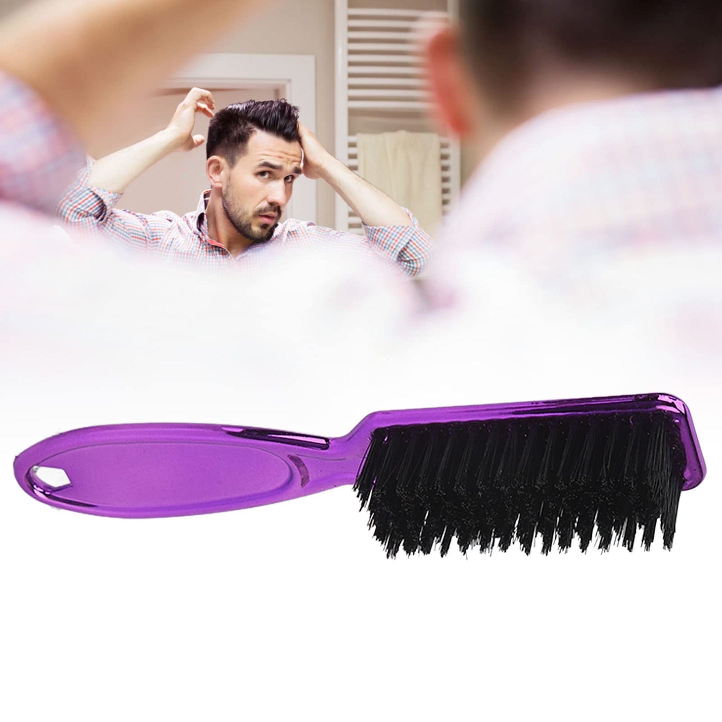Men's Beard Styling Brush with Ergonomic Grip Dual Action Comb for Sensitive Skin,Travel Friendly Grooming Kit Beauty and Personal Care Pongnas