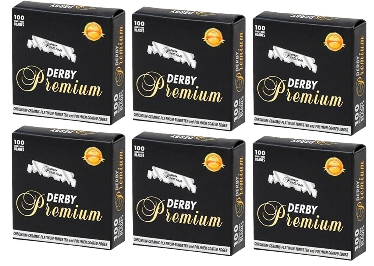 600 "Derby Premium" Single Edge Razor Blades for straight razor Beauty and Personal Care Derby
