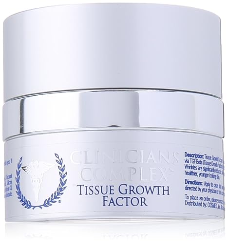 Clinicians Complex Tissue Growth Factor Serum With Peptide | Epidermal Growth Factor Serum and Collagen Night Cream - 1.0 Ounce Beauty & Personal Care Clinicians Complex