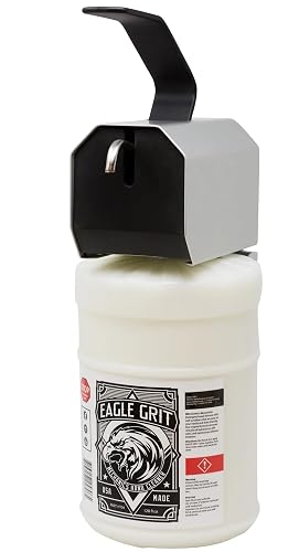 Eagle Grit Heavy Duty Industrial Hand Cleaner Wall Mount System - 1 Gallon USA Made Mechanic Soap + Dispenser - Silica-Based, Solvent-Free Hand Beauty & Personal Care EAGLE GRIT INDUSTRIAL HANDSOAP