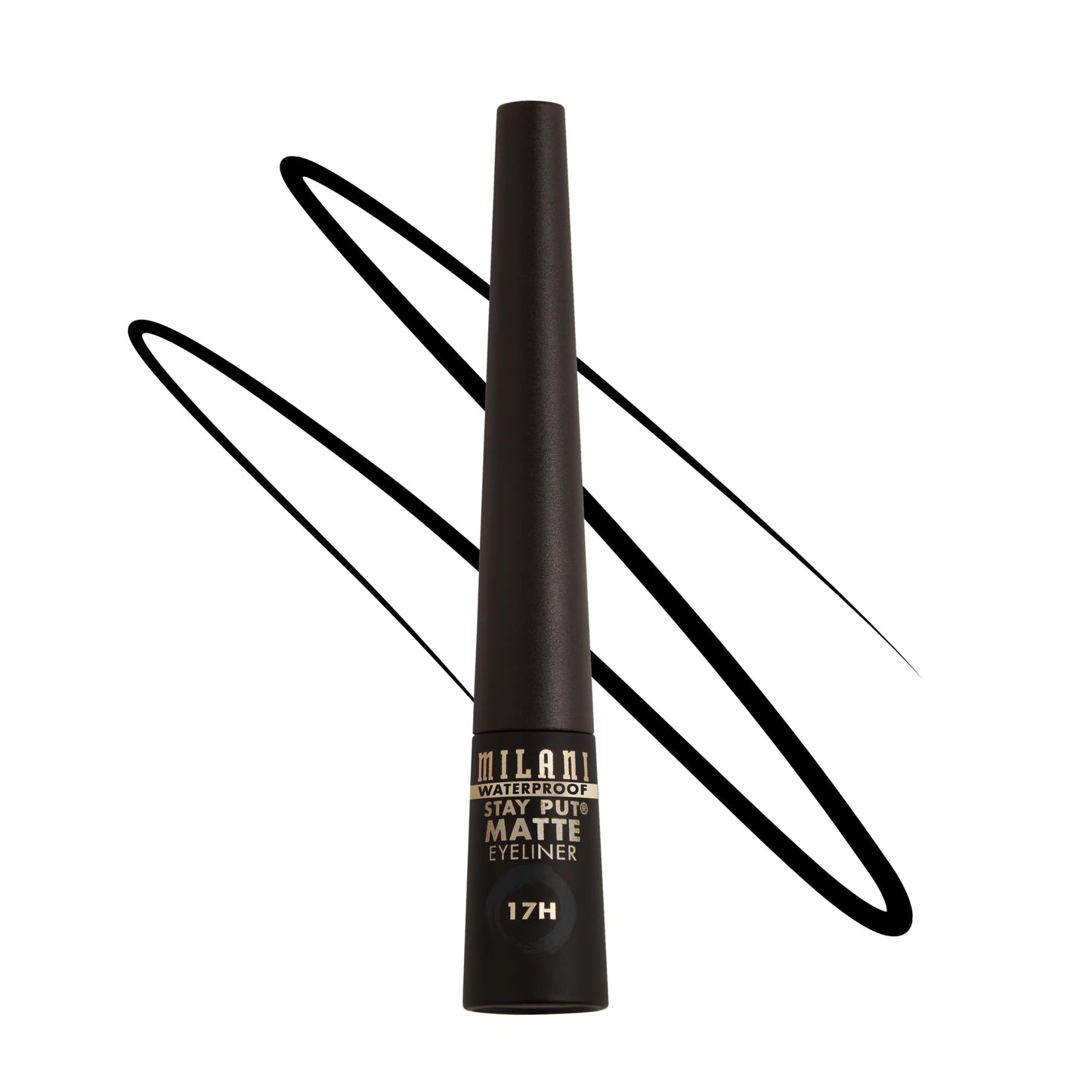 Milani Stay Put Matte Liquid Eyeliner - Black, Waterproof, 17H Wear, Cruelty-Free, Vegan, Smudgeproof, Long Lasting Beauty & Personal Care Milani