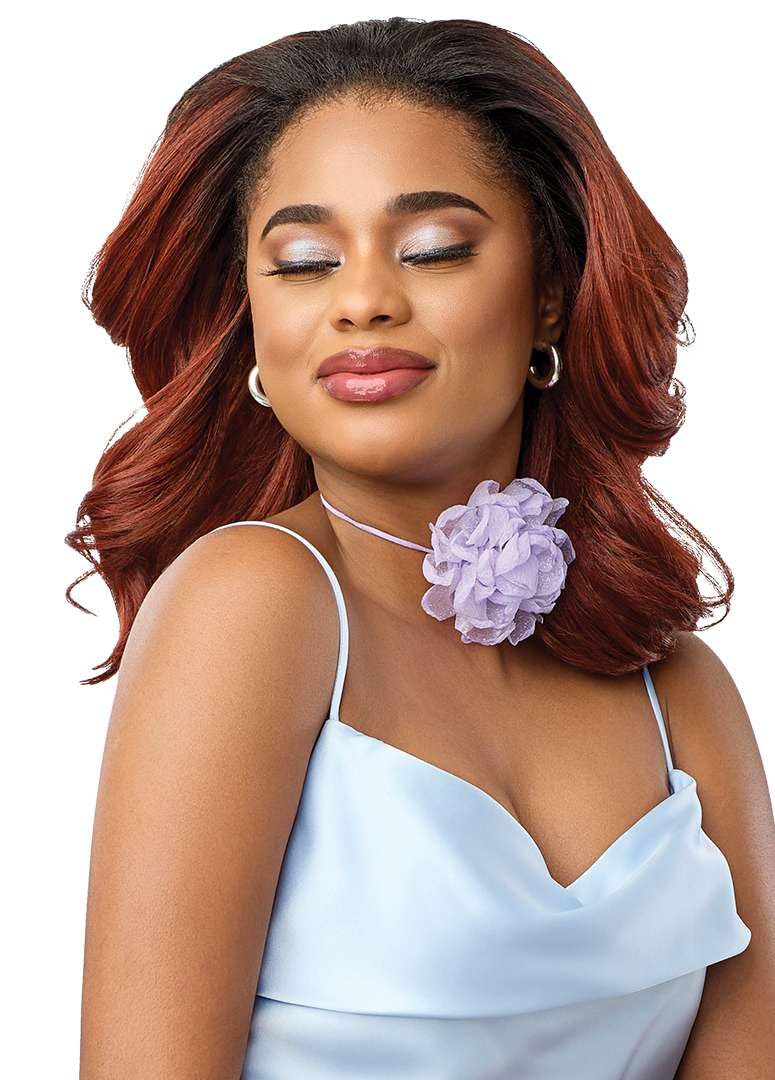 Outre Quick Weave Synthetic Half Wig - Flowair - Flow 5 (JET BLACK 1)