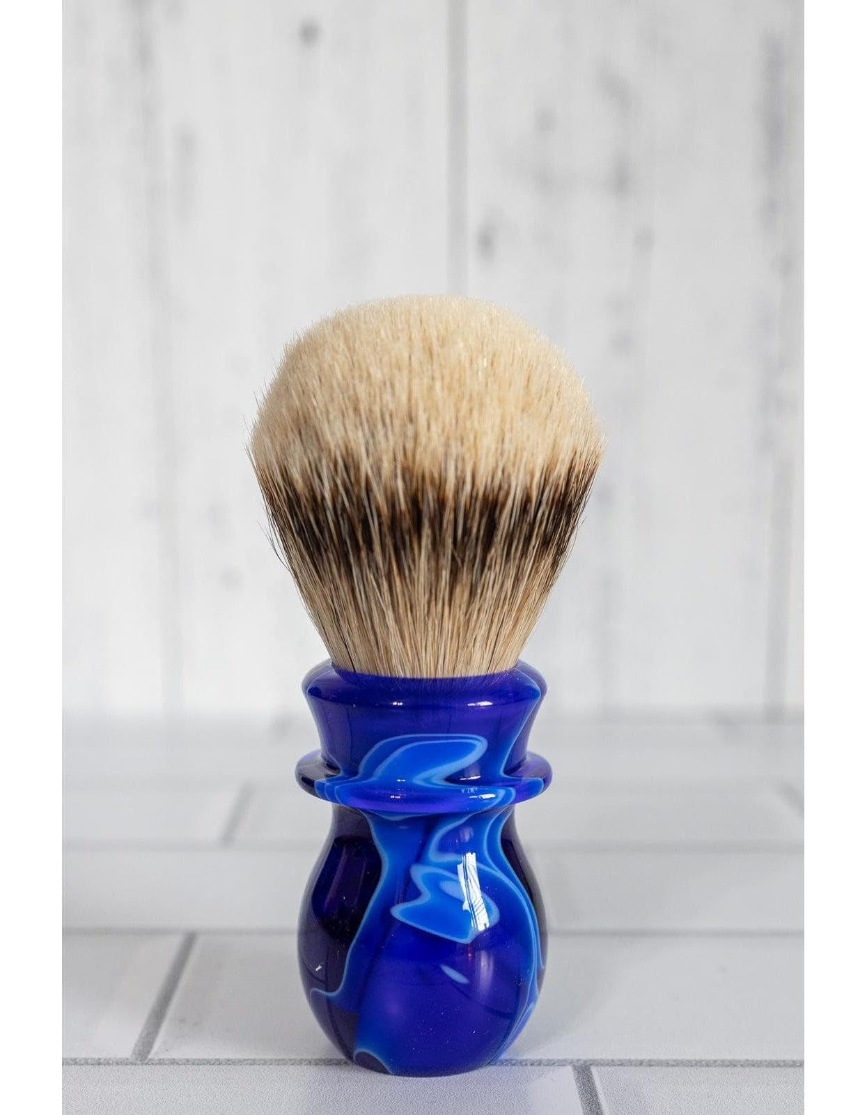 West Coast Shaving Marble Collection Shaving Brush, Admiral Blue, 26mm Beauty and Personal Care West Coast Shaving