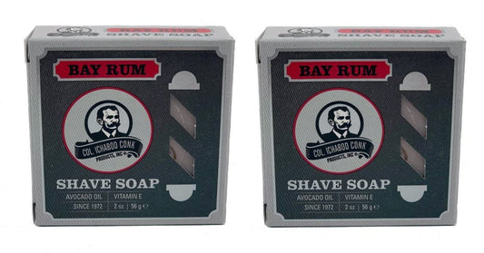 Colonel Conk Worlds Famous Shaving Soap, Bay Rum (Net Weight 4.50 Oz) - Two Pack Beauty and Personal Care Rosponse