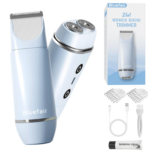 bluefair 2 in 1 Electric Razors for Women Electric Shaver (Blue) Beauty and Personal Care bluefair