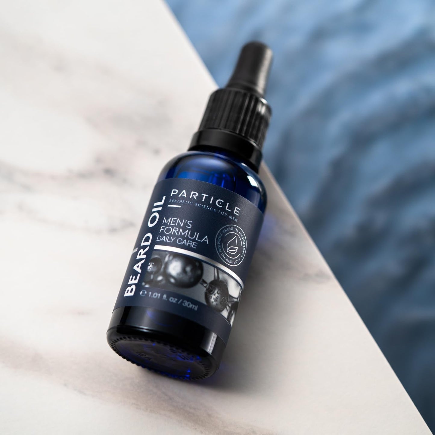 Particle Beard Oil - Soft and Itch-Free Formula with 6 Natural Oils, Argan Oil to Soften, Groom and Soothe Dry Skin (1 Oz) Beauty and Personal Care Particle