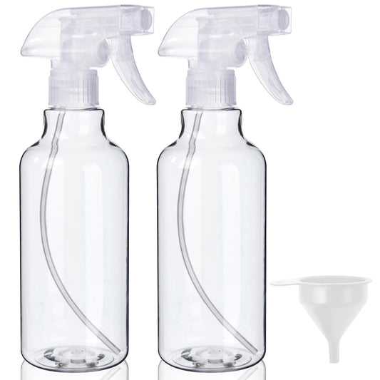 airbee Plastic Spray Bottles (2-Pack, 16.3 Oz) Heavy Duty Spraying, Mist & Stream, Empty Water Sprayer Bottle for Cleaning Solutions, Essential Oils Beauty and Personal Care airbee Default Title
