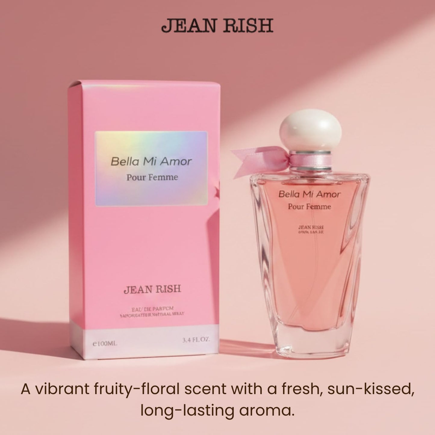 Jean Rish Bella Mi Amor Perfume for Women Eau De Parfum, Long-Lasting Luxury Fragrance, Made In USA - Hibiscus, Jasmine, Vanilla - 100ml / 3.4 oz Beauty & Personal Care Jean Rish
