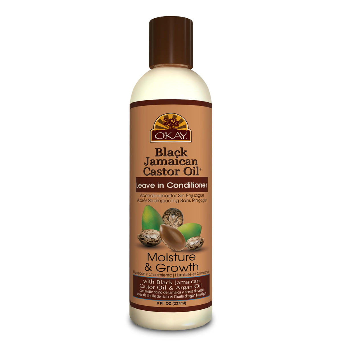 OKAY Black Jamaican Castor Oil Leave In Conditioner - Hair Moisturizer For Women And Men, Natural Hair Product For Hair Growth, Curly Hair Grease Beauty & Personal Care OKAY