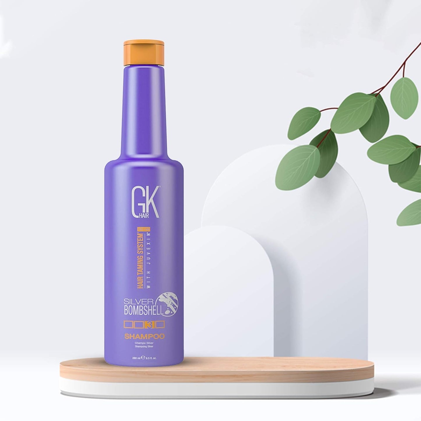 GK HAIR Global Keratin Moisturizing Conditioner and Silver Bombshell Purple Shampoo Set for Blonde & Gray Hair - Hydrating, Color-Protecting Formula Beauty & Personal Care GK HAIR