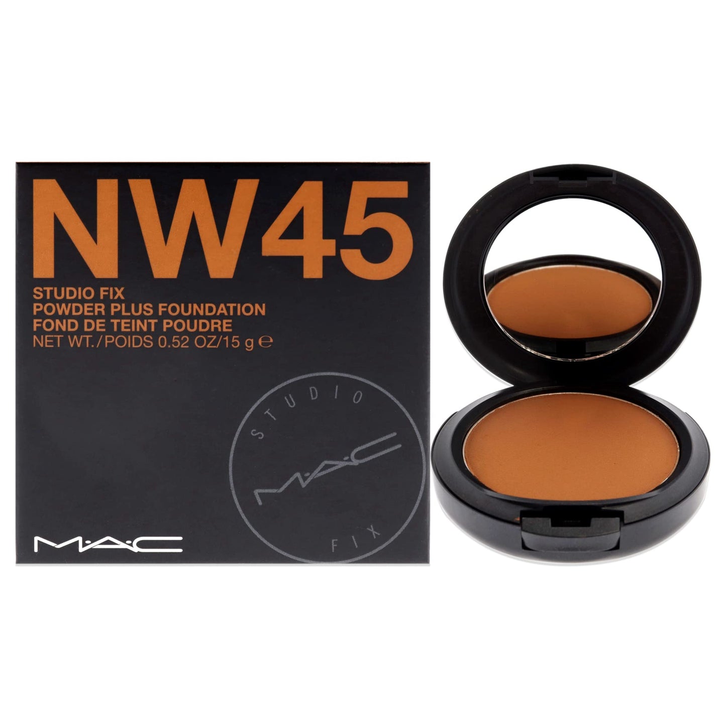 MAC Studio Fix Powder Plus Foundation, NW45, 0.52 Fl Oz (Pack of 1) (MACM51048) Beauty & Personal Care MAC