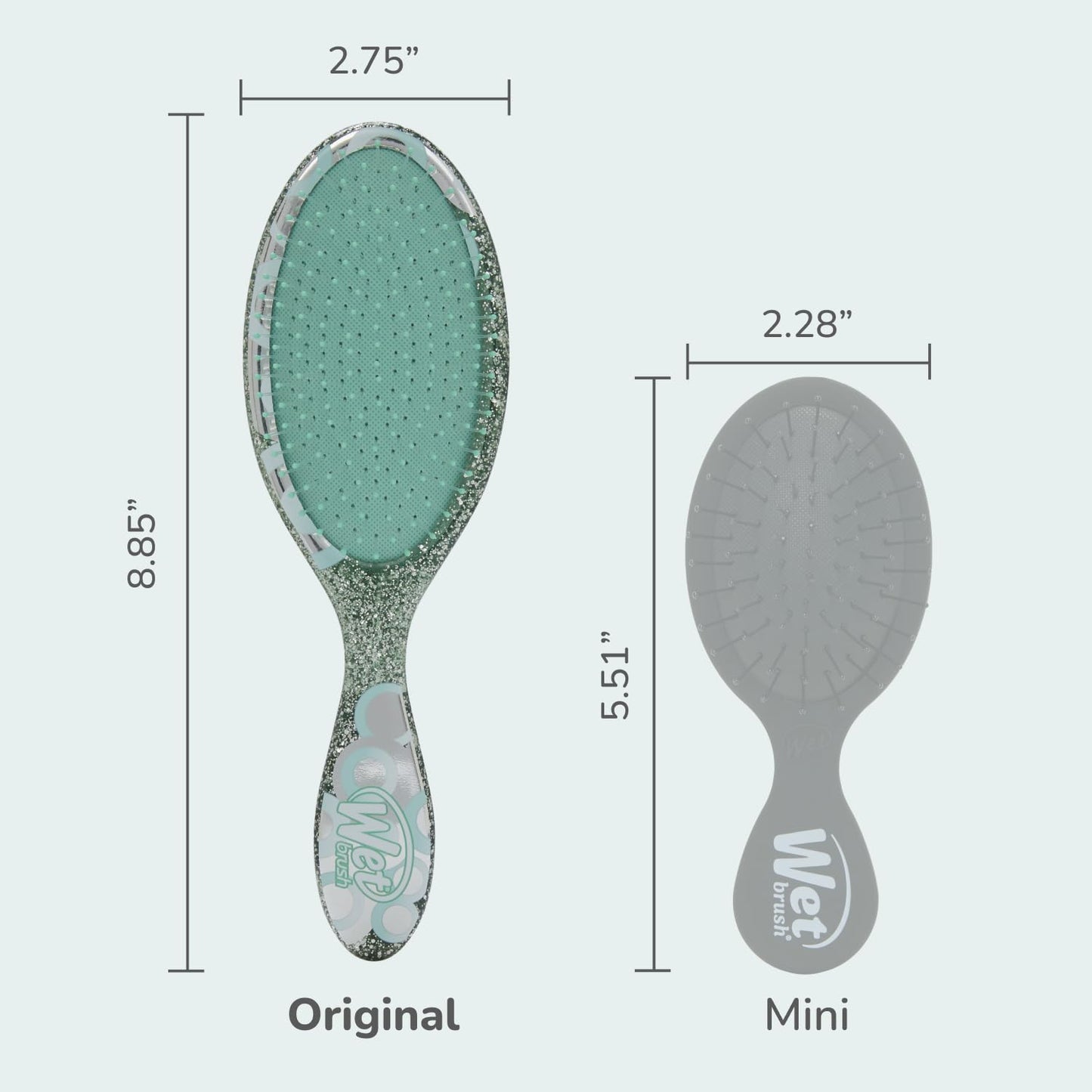 Wet Brush Original Detangler Hair Brush, Teal (Groovy Disco), Ultra-Soft IntelliFlex Bristles, Detangling Bristles Glide Through Tangles (Wet Dry Beauty and Personal Care Wet Brush