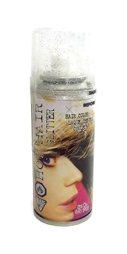 Fun World Women's Silver 2.0oz. Glitter Spray Accessory, Multi, Silver Standard Beauty & Personal Care Fun World