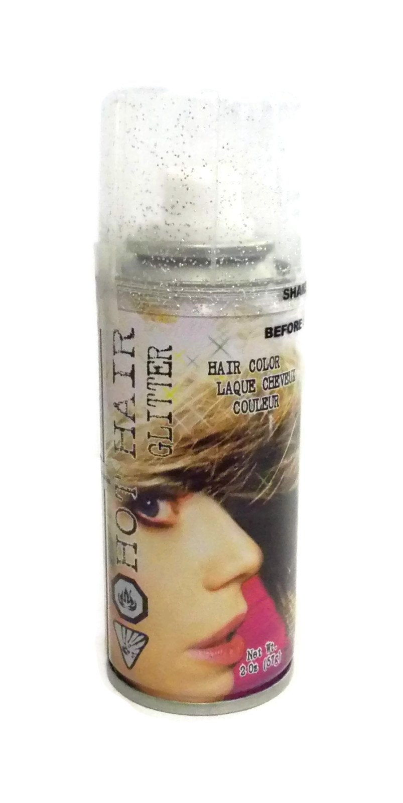 Fun World Women's Silver 2.0oz. Glitter Spray Accessory, Multi, Silver Standard Beauty & Personal Care Fun World