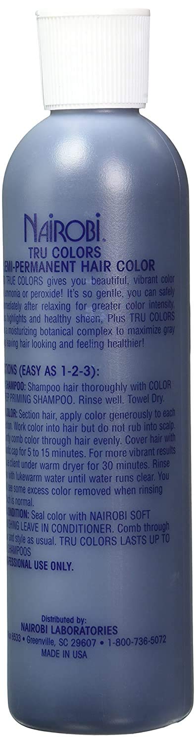 Nairobi Tru Colors Semi Permanent Hair Color No.2 Indigo (Blue/Black) for Unisex, 8 Ounce Beauty & Personal Care N'iceshop