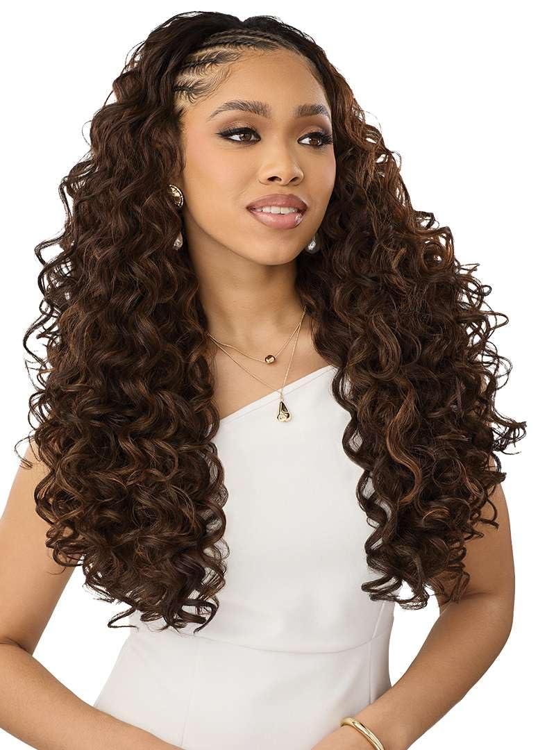 Outre Quick Weave Synthetic Half Wig - Winslet (DRST RED VELVET)