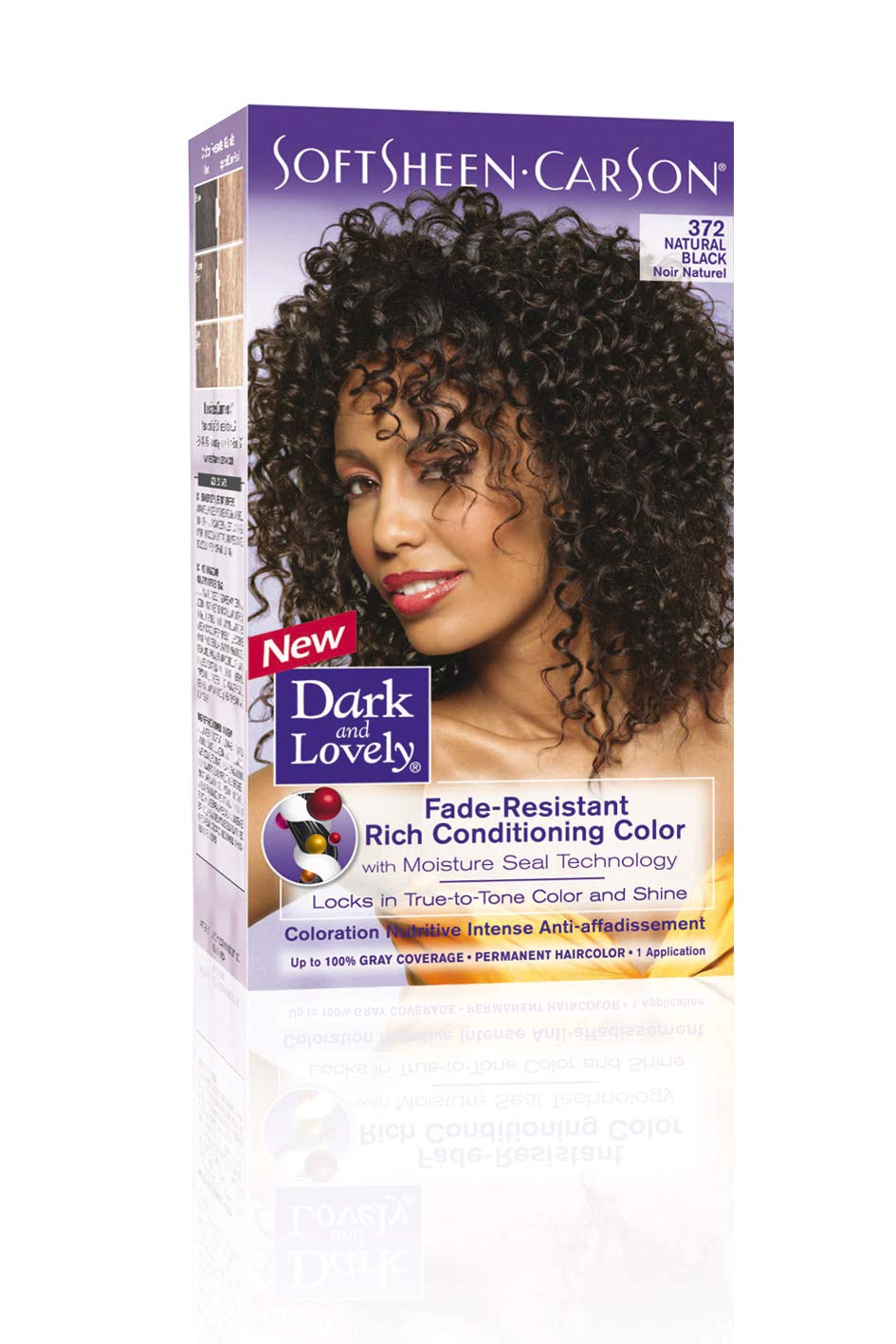 Dark & Lovely Dark And Lovely Natural Black 372# Fade Resistant Permanent Hair Colour Beauty & Personal Care Dark and Lovely