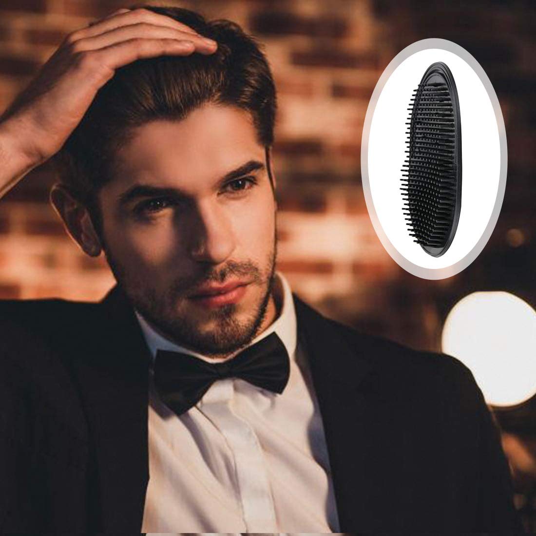 6Pcs shampoo pocket comb massage hair comb pocket palm brush comb portable hair comb beard comb creative scalp brush pocket combs for men and pets Beauty & Personal Care Rolybag