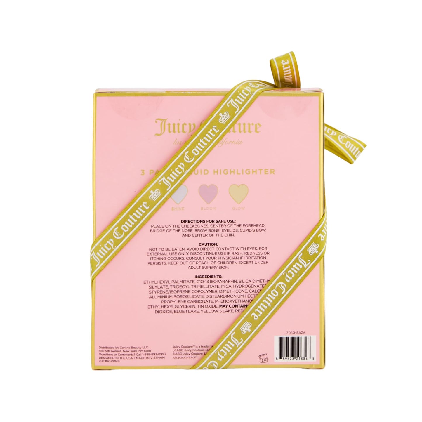 Juicy Couture Liquid Highlighter Makeup for Women - 3 Pack Face Illuminator Set, Buildable Palette Set - Bloom, Shine, Glow Beauty & Personal Care Juicy Couture