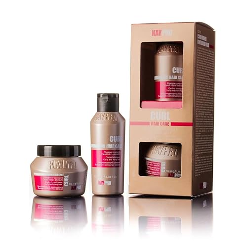 KAYPRO care curl Mini Kit - Shampoo & Mask (2x 100ml), Clear Beauty & Personal Care KAYPRO