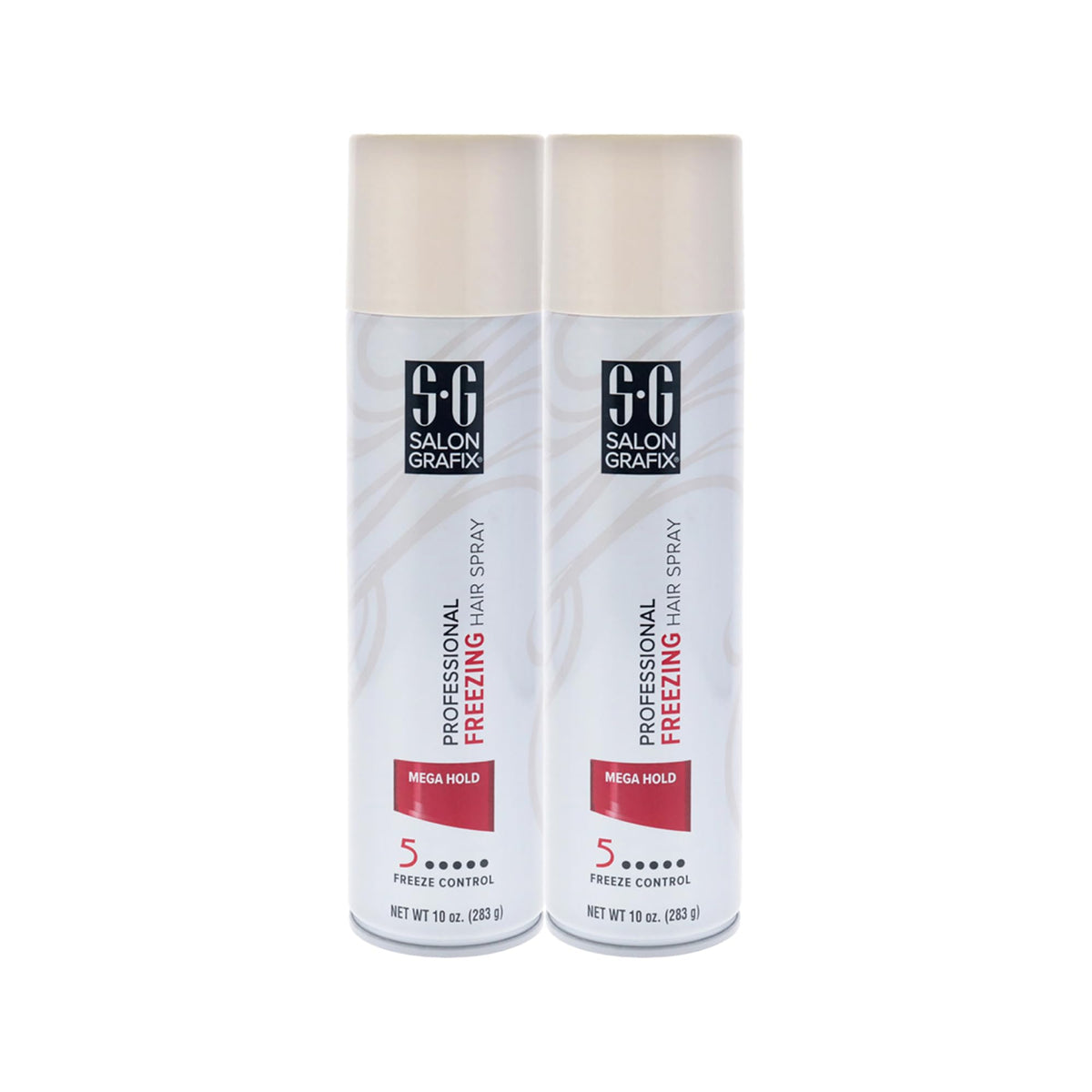 Salon Grafix Freezing Hair Spray Mega Hold - Quick-Drying Hairspray for Women and Men - Volumizing Formula - Professional Quality Results - 2 pc Beauty & Personal Care Salon Grafix