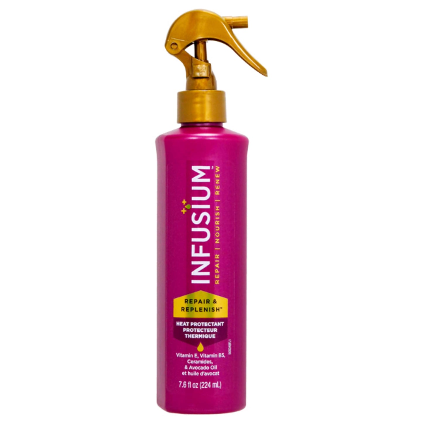 Infusium Repair and Replenish Heat Protector - Nourishing Heat Protection Spray for Hair with Vitamin E and Avocado Oil - Moisture Lock - 7.6 oz Beauty & Personal Care Infusium