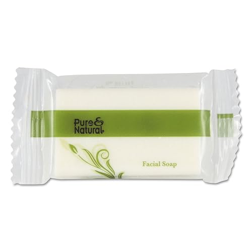 Pure & Natural 500075 Body & Facial Soap .75 oz Fresh Scent White 1000/Carton Beauty & Personal Care Pure & Natural