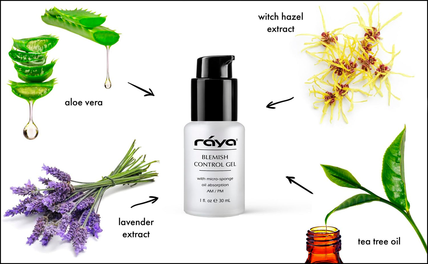 RAYA Blemish Control Gel (703) | Oil Controlling Facial Treatment Serum for Oily and Break-Out Prone Skin | Helps Reduce and Clear Up Blemishes Beauty & Personal Care Raya