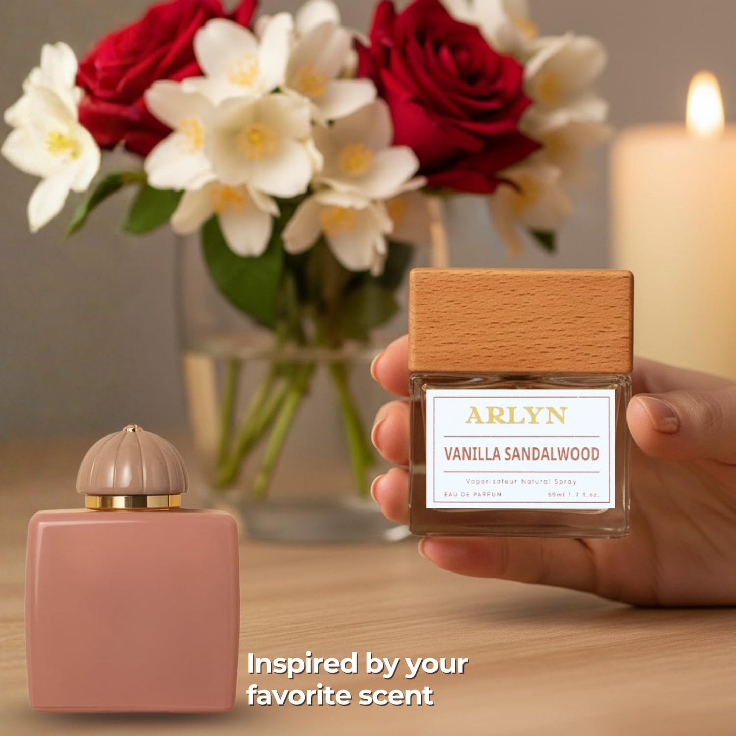 ARLYN Vanilla Sandalwood Eau De Parfum Inspired by Amo.ua.ge Guid.a.nce, Long-Lasting Perfume for Men and Women, Vegan & Eco-Conscious with Clean Beauty & Personal Care ARLYN BY BELLEVUE PARFUMS