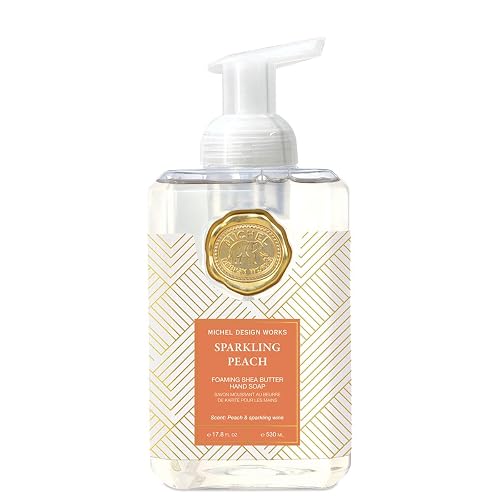 Michel Design Works Foaming Hand Soap, Sparkling Peach, Beautiful Square Container with Pump Beauty & Personal Care Michel Design Works