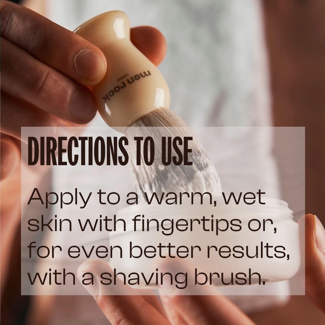 Men Rock Shave Cream - Sicilian Lime - Mens Shaving Cream - Moisturizing Shaving Foam for Men - Non-Drying Formula - Cruelty-Free - 3.5 oz Beauty and Personal Care Men Rock