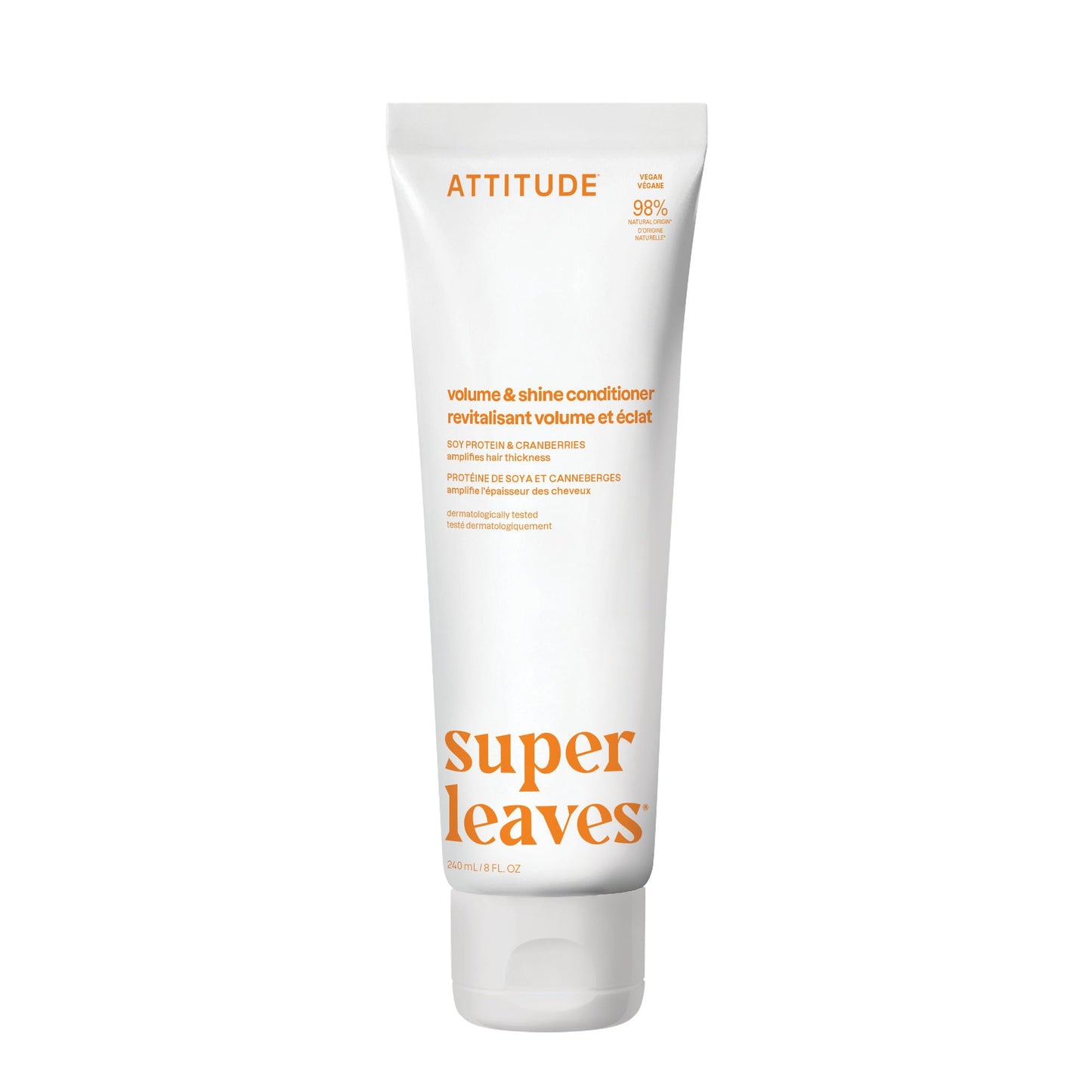 ATTITUDE Volume and Shine Hair Conditioner, For Thin Hair, Naturally Derived Ingredients, Vegan Detangler, Dermatologically Tested, Soy Protein Beauty & Personal Care ATTITUDE