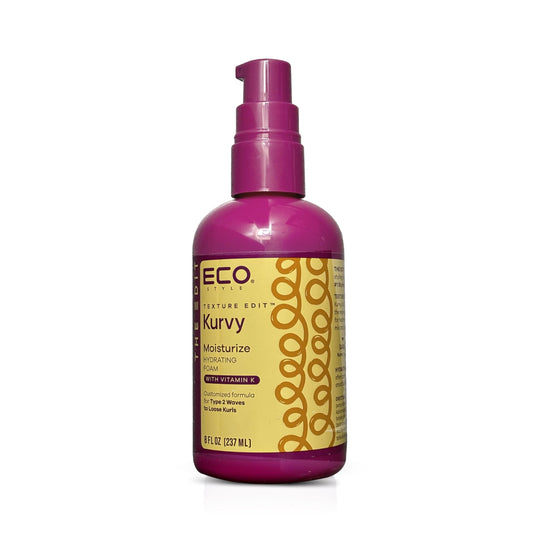 Eco Style, Texture Edit, Kurvy Moisturize Hydrating Foam for Type 2a to 2c wavy hair - Prep your hair for any style with lightweight leave in Beauty & Personal Care Eco Style
