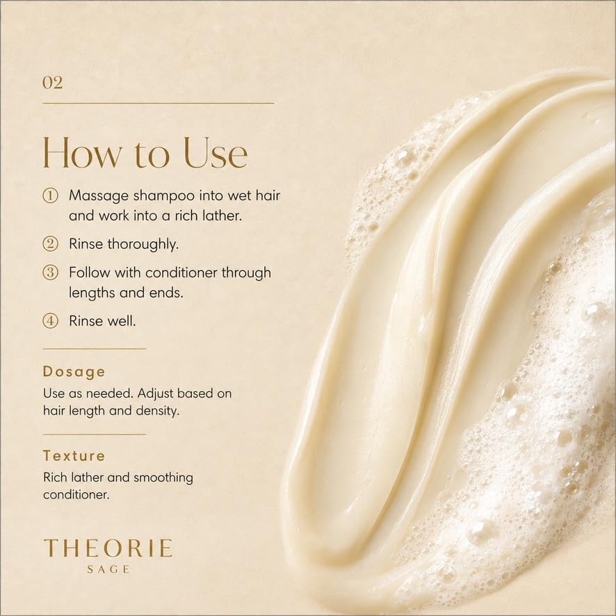 THEORIE 400 mL Shampoo & Conditioner Collection (THEORIE Sage Collection Hair Care Sets (Monoi & Buriti 400mL Shampoo & Conditioner Set)) Beauty & Personal Care Theorie