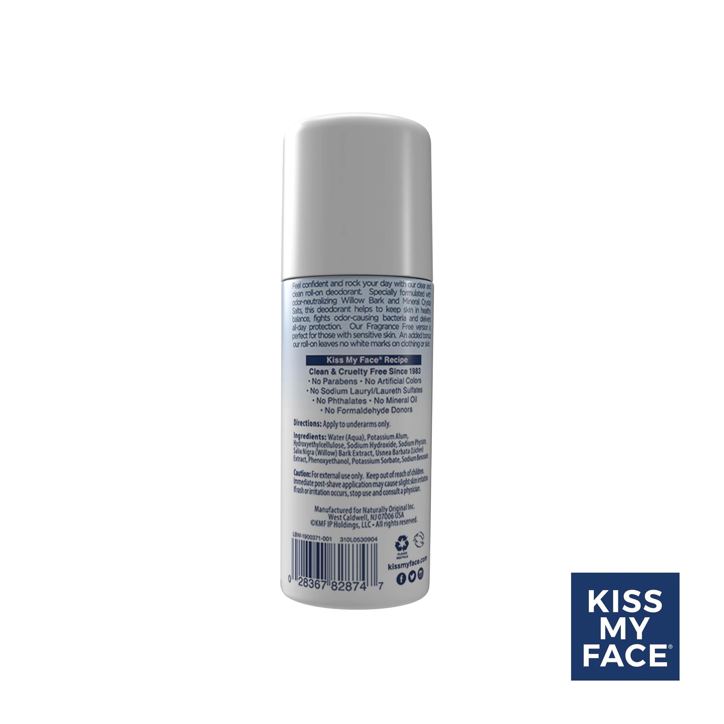Kiss My Face, Natural Liquid Rock Deodorant, No Fragrance, 3 fl oz (88 Milliliter). Pack of 5. Beauty and Personal Care Kiss My Face