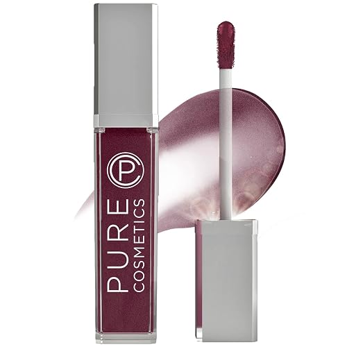 Pure Illumination Light-Up Lip Gloss with LED-Lit Applicator Brush + Side Mirror, Non-Sticky, Moisturizing Hydrating Lip Glosses with Lanolin, Jojoba Beauty & Personal Care Pure Cosmetics