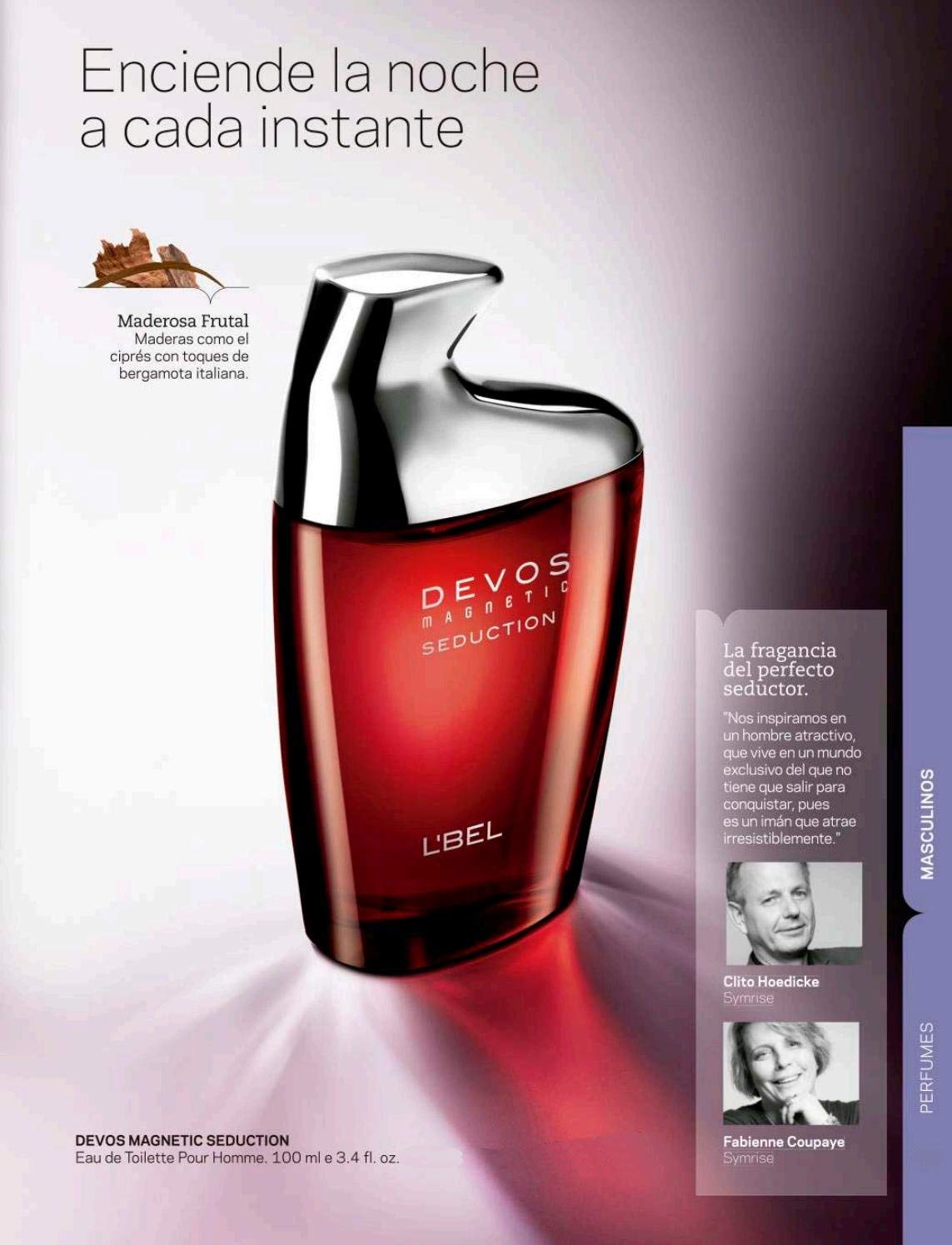 DEVOS MAGNETIC SEDUCTION by L'Bel Cologne EAU DE TOILETTE Pour Homme fragrance 3.4 Oz (3.4 Oz) Beauty & Personal Care Made In Colombia