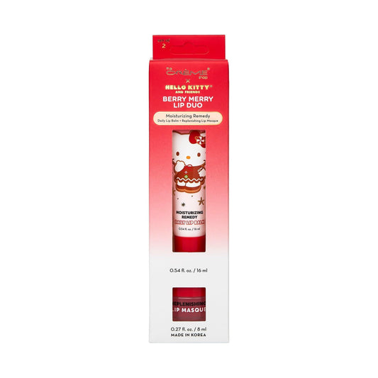 The Créme Shop x Hello Kitty and Friends Berry Merry Lip Duo - Lip Balm & Masque, Hydrating Lip Care Duo, Cruelty-Free, Paraben-Free, Sulfate-Free Beauty and Personal Care The Crème Shop