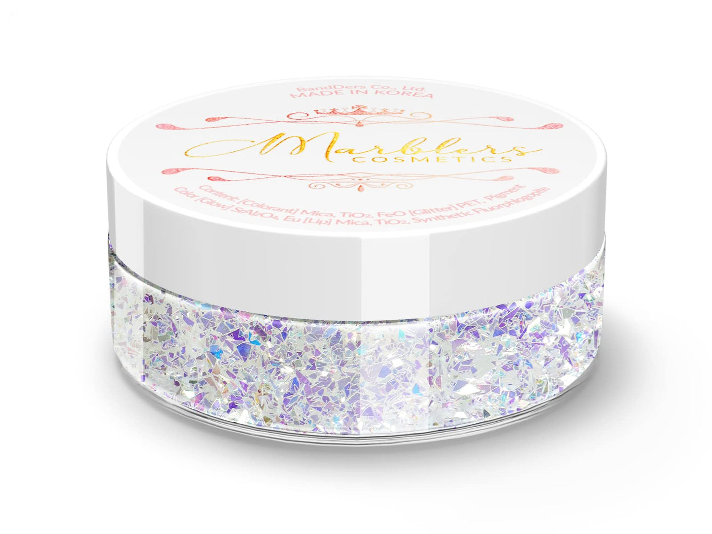MARBLERS Holographic Face & Body Glitter [Crushed Mirror] 0.11oz (3g) | Chunky | Chopped | Flake | Non-Toxic | Vegan | Cruelty-Free | Festival, Rave Beauty & Personal Care MARBLERS