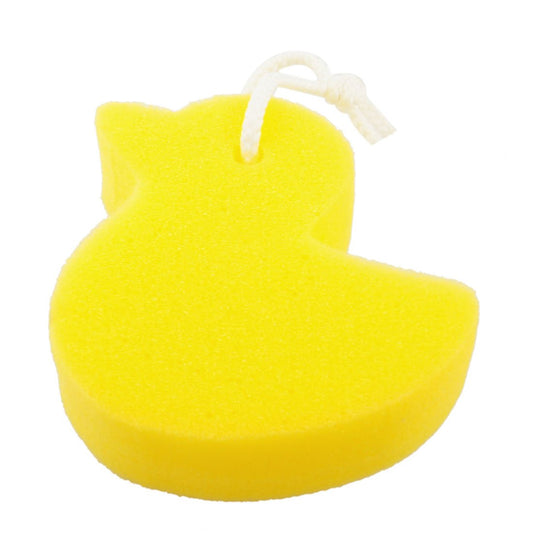 Ruilogod Yellow Duck Shaped Bath Shower Soft Sponge Pouf Loop Scrubber (id: 6b9 ca2 19a 7ee 276 Beauty and Personal Care Ruilogod