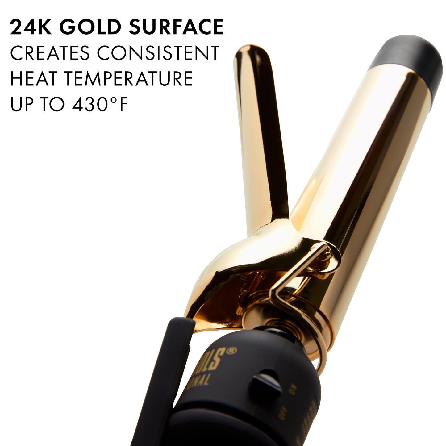 HOT TOOLS (2018 MODEL) Pro Artist 24K Gold Curling Iron | Long Lasting, Defined Curls (1-1/4 in) Beauty & Personal Care HOT TOOLS