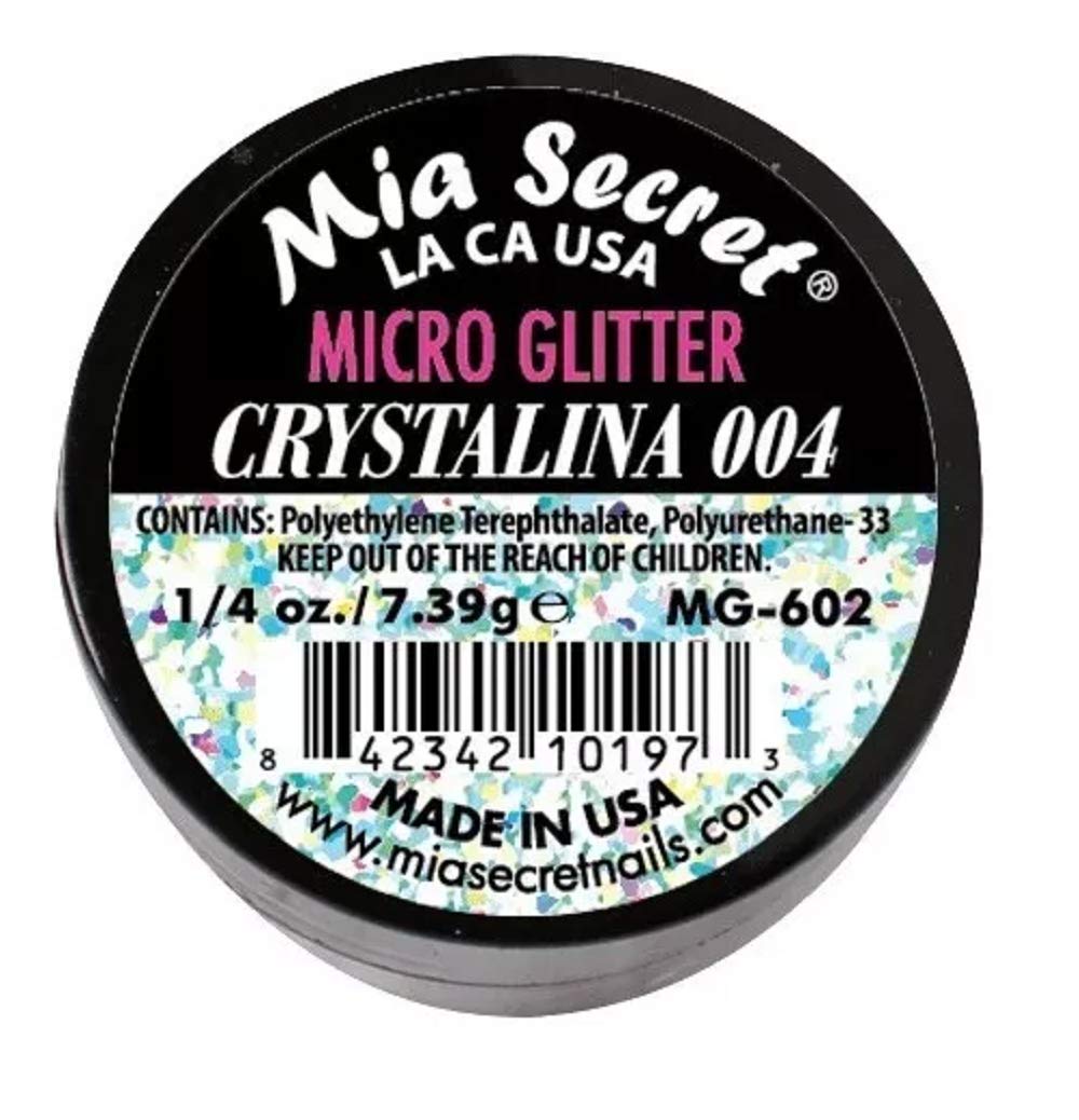 Mia Secret Professional Nail System Micro Glitter - .25 oz (Crystalina) Beauty & Personal Care Mia Secret