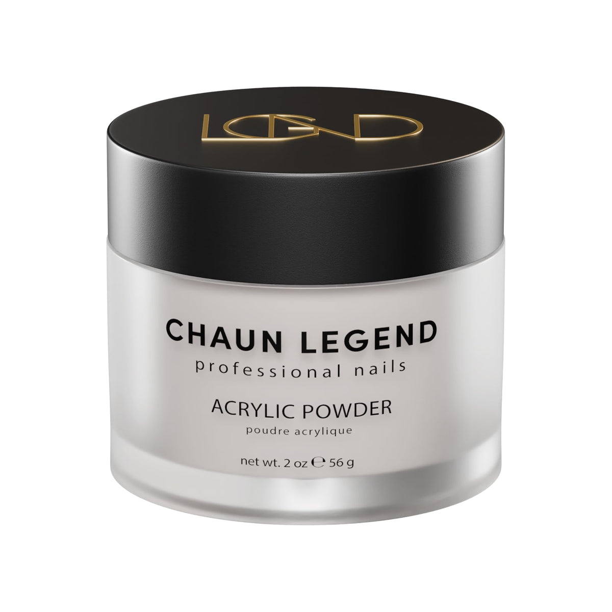 Chaun Legend Acrylic Powder, 2 Oz Long Lasting Salon Quality, Bubble Free, Self Leveling Professional Manicures, Fake Nails, Carving & Extensions