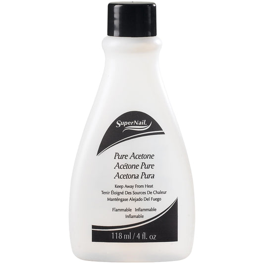 SuperNail Pure Acetone Nail Polish Remover - Fast-Acting Gel Polish Remover for Nails, Acrylic & Dip Powder Nails, 4 fl oz Beauty & Personal Care SuperNail
