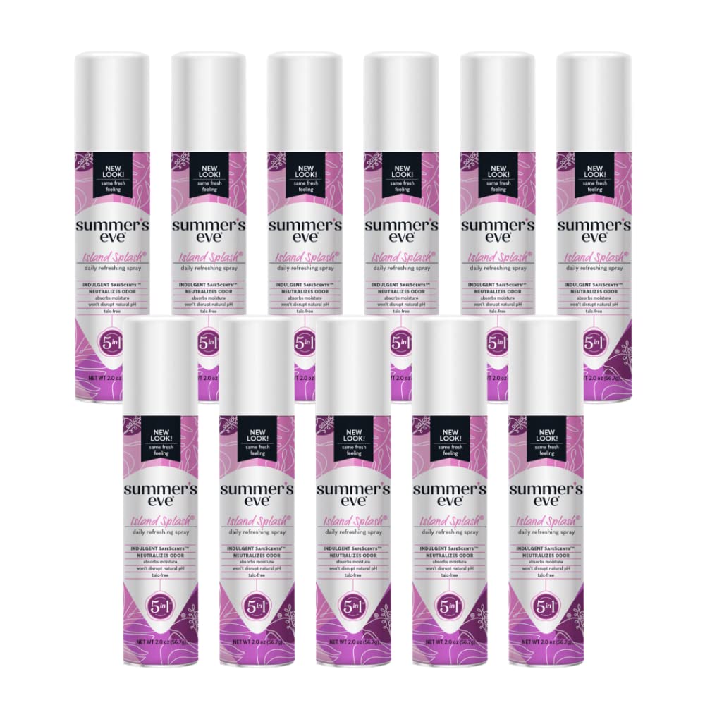 Summer’s Eve Sheer Floral Feminine Freshening Spray, Daily Intimate Deodorant, Neutralizes Odor, pH Balanced, Talc Free, Gentle Fresh Scent, 2 Ounce Beauty and Personal Care Summer's Eve
