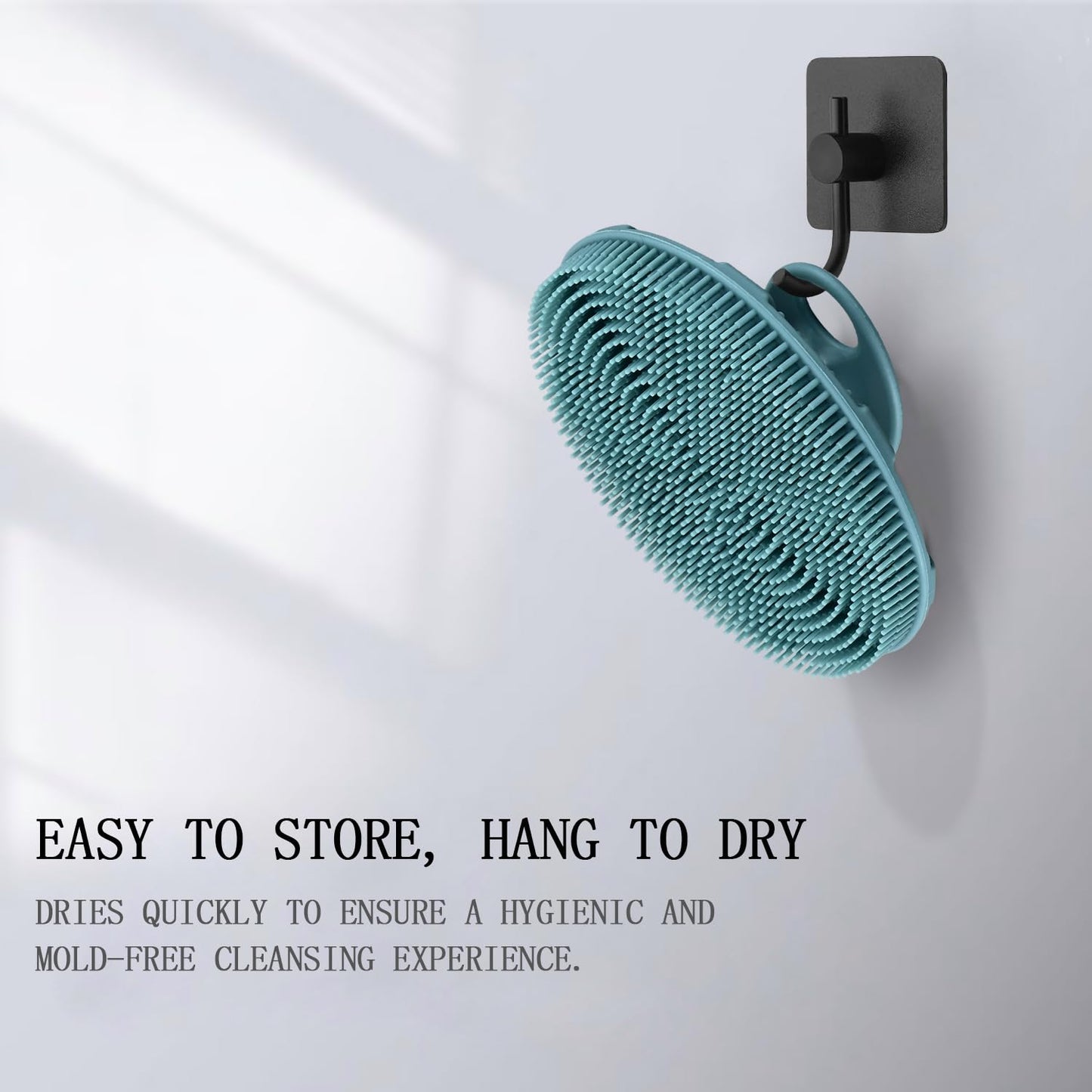 INNERNEED Food-Grade Soft Silicone Body Scrubber Shower Brush Handheld Cleansing Skin Brush, Gentle Exfoliating and Lather Well (Dark Green) Beauty and Personal Care INNERNEED